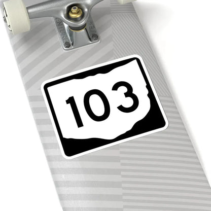 OH-103 (Ohio) (Road Sign) STICKER Vinyl Kiss-Cut Decal - The Sticker Space