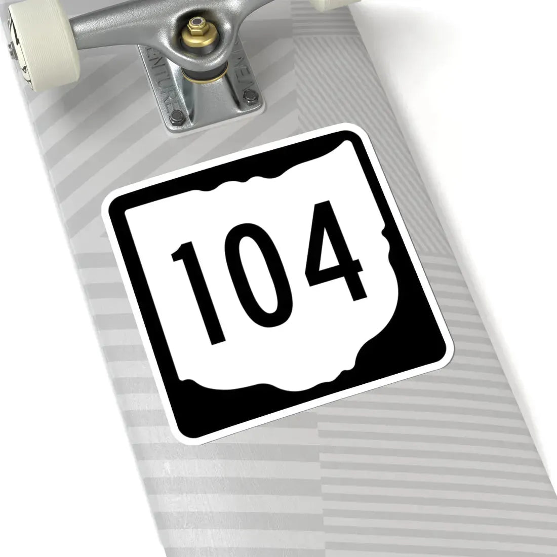 OH-104 1967 (Ohio) (Road Sign) STICKER Vinyl Kiss-Cut Decal - The Sticker Space