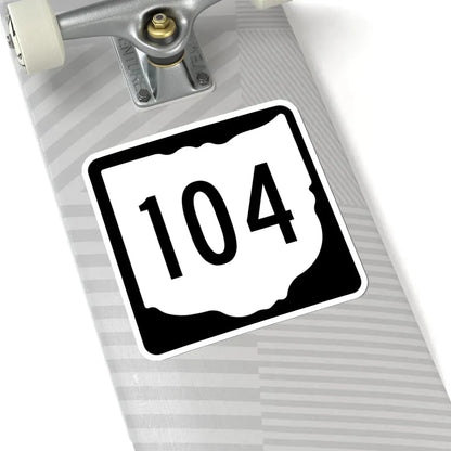 OH-104 1967 (Ohio) (Road Sign) STICKER Vinyl Kiss-Cut Decal - The Sticker Space