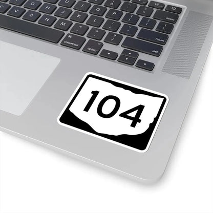OH-104 (Ohio) (Road Sign) STICKER Vinyl Kiss-Cut Decal - The Sticker Space