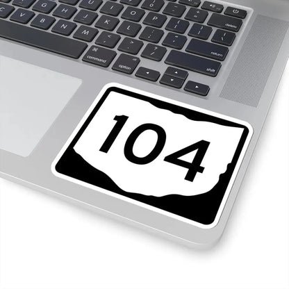 OH-104 (Ohio) (Road Sign) STICKER Vinyl Kiss-Cut Decal - The Sticker Space