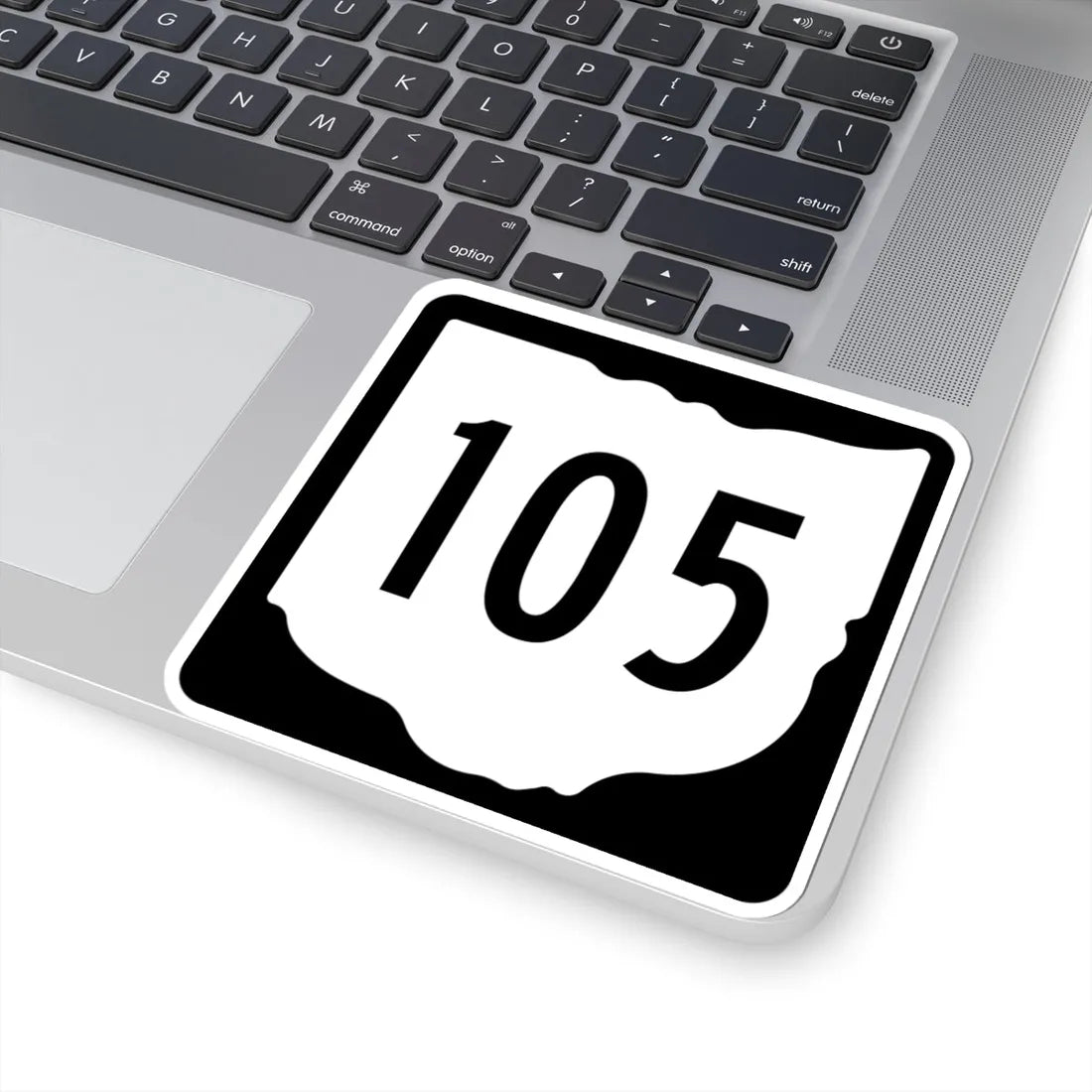 OH-105 1967 (Ohio) (Road Sign) STICKER Vinyl Kiss-Cut Decal - The Sticker Space