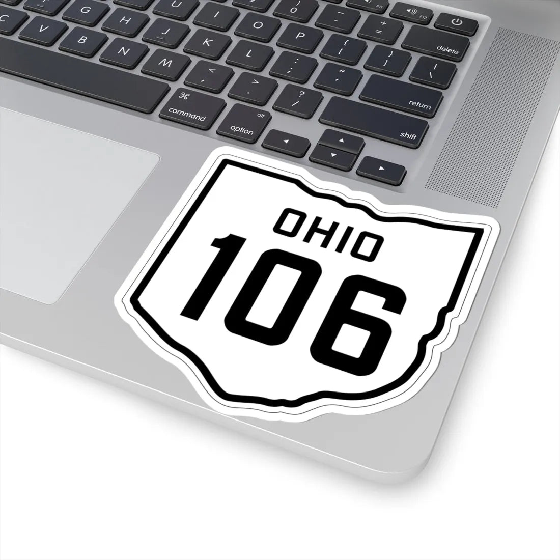 OH-106 1927 (Ohio) (Road Sign) STICKER Vinyl Kiss-Cut Decal - The Sticker Space
