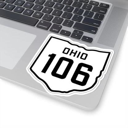 OH-106 1927 (Ohio) (Road Sign) STICKER Vinyl Kiss-Cut Decal - The Sticker Space