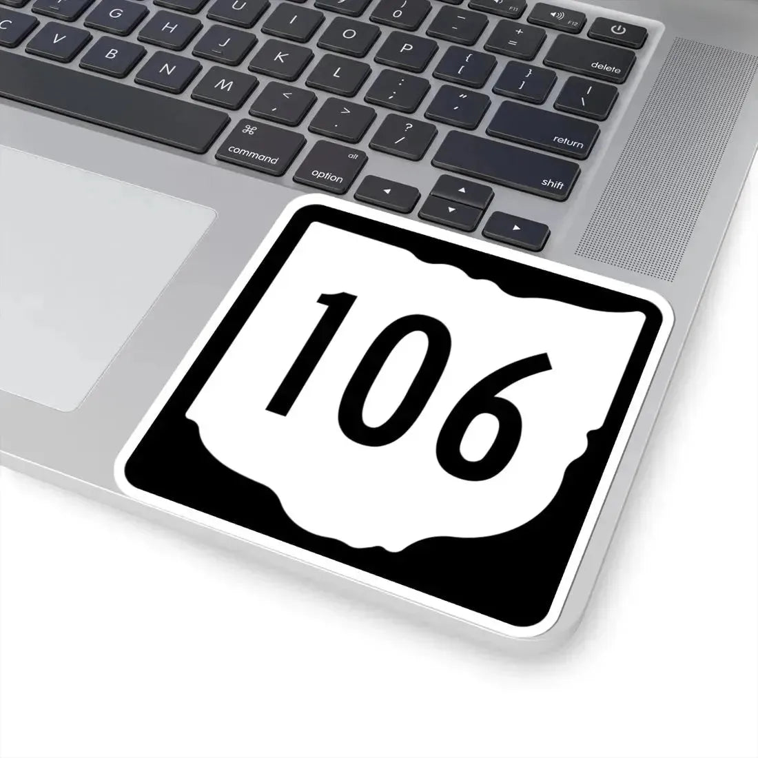 OH-106 1967 (Ohio) (Road Sign) STICKER Vinyl Kiss-Cut Decal - The Sticker Space