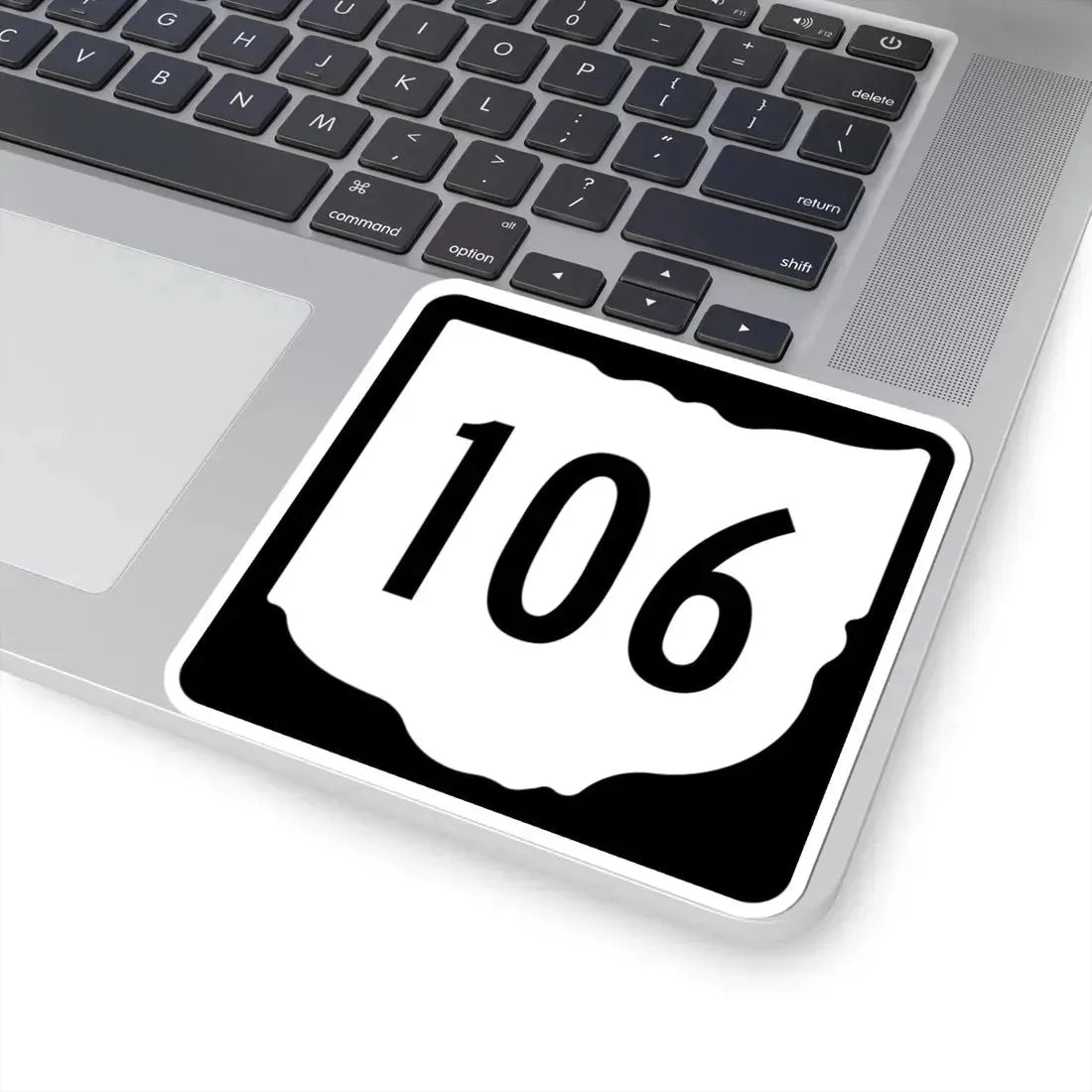 OH-106 1967 (Ohio) (Road Sign) STICKER Vinyl Kiss-Cut Decal - The Sticker Space