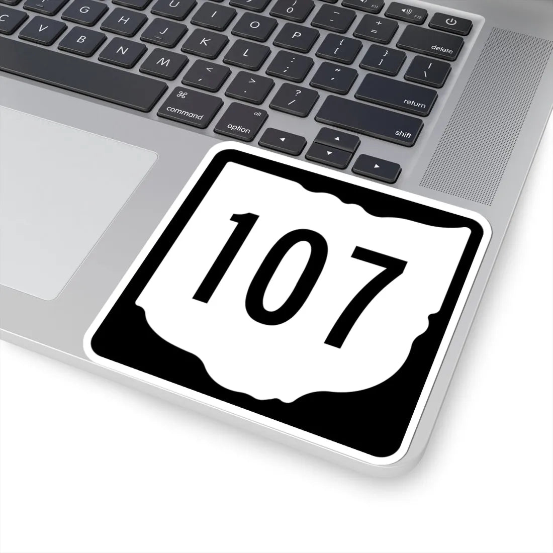 OH-107 1967 (Ohio) (Road Sign) STICKER Vinyl Kiss-Cut Decal - The Sticker Space