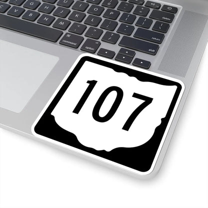 OH-107 1967 (Ohio) (Road Sign) STICKER Vinyl Kiss-Cut Decal - The Sticker Space