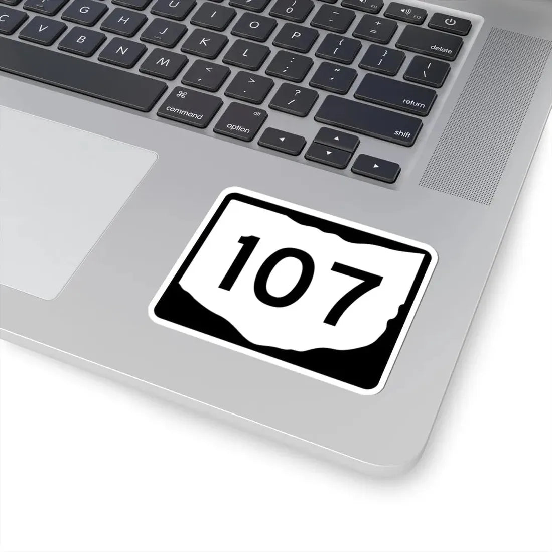 OH-107 (Ohio) (Road Sign) STICKER Vinyl Kiss-Cut Decal - The Sticker Space