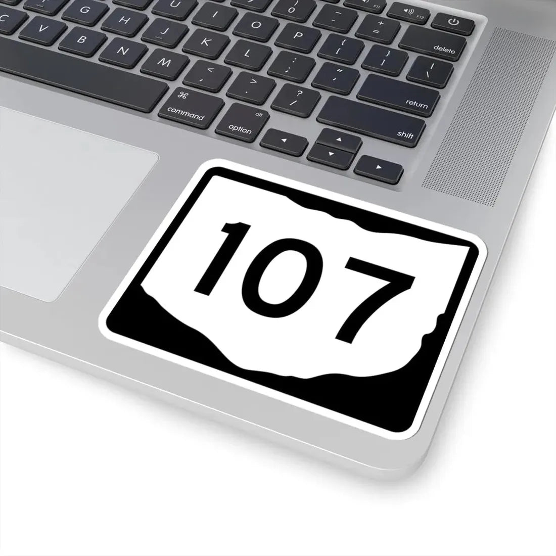 OH-107 (Ohio) (Road Sign) STICKER Vinyl Kiss-Cut Decal - The Sticker Space