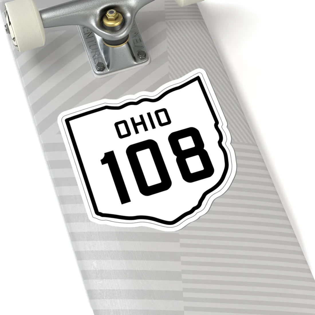 OH-108 1927 (Ohio) (Road Sign) STICKER Vinyl Kiss-Cut Decal - The Sticker Space