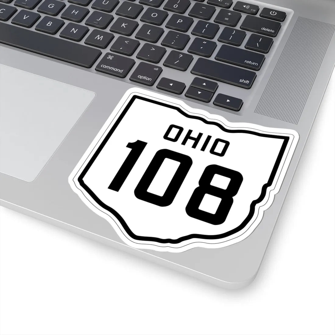 OH-108 1927 (Ohio) (Road Sign) STICKER Vinyl Kiss-Cut Decal - The Sticker Space