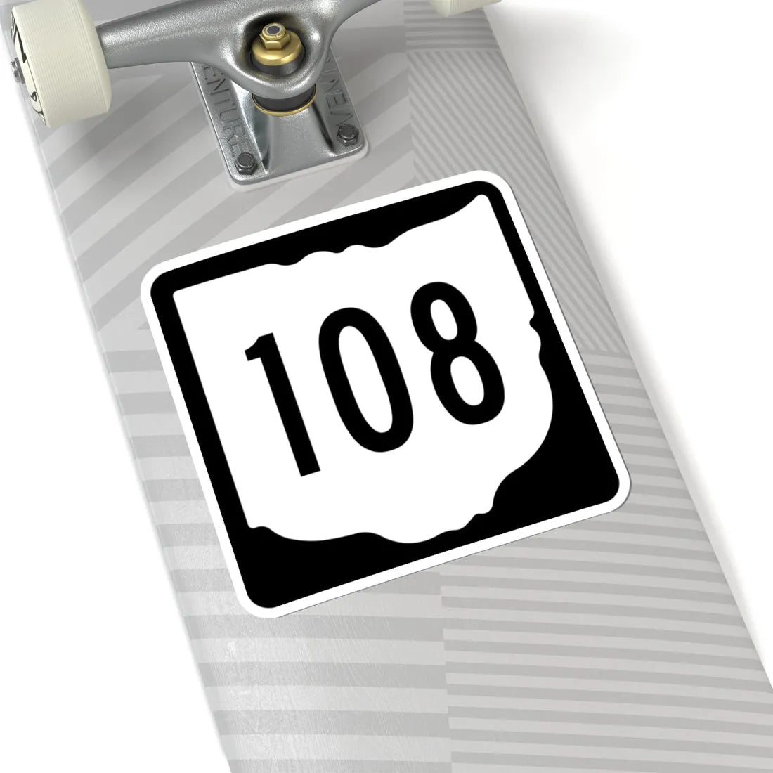 OH-108 1967 (Ohio) (Road Sign) STICKER Vinyl Kiss-Cut Decal - The Sticker Space