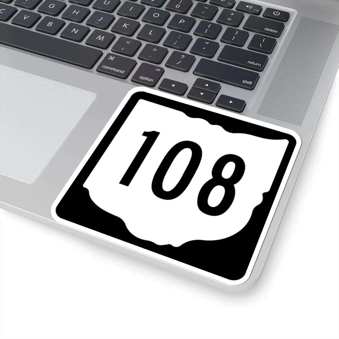 OH-108 1967 (Ohio) (Road Sign) STICKER Vinyl Kiss-Cut Decal - The Sticker Space