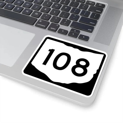 OH-108 (Ohio) (Road Sign) STICKER Vinyl Kiss-Cut Decal - The Sticker Space