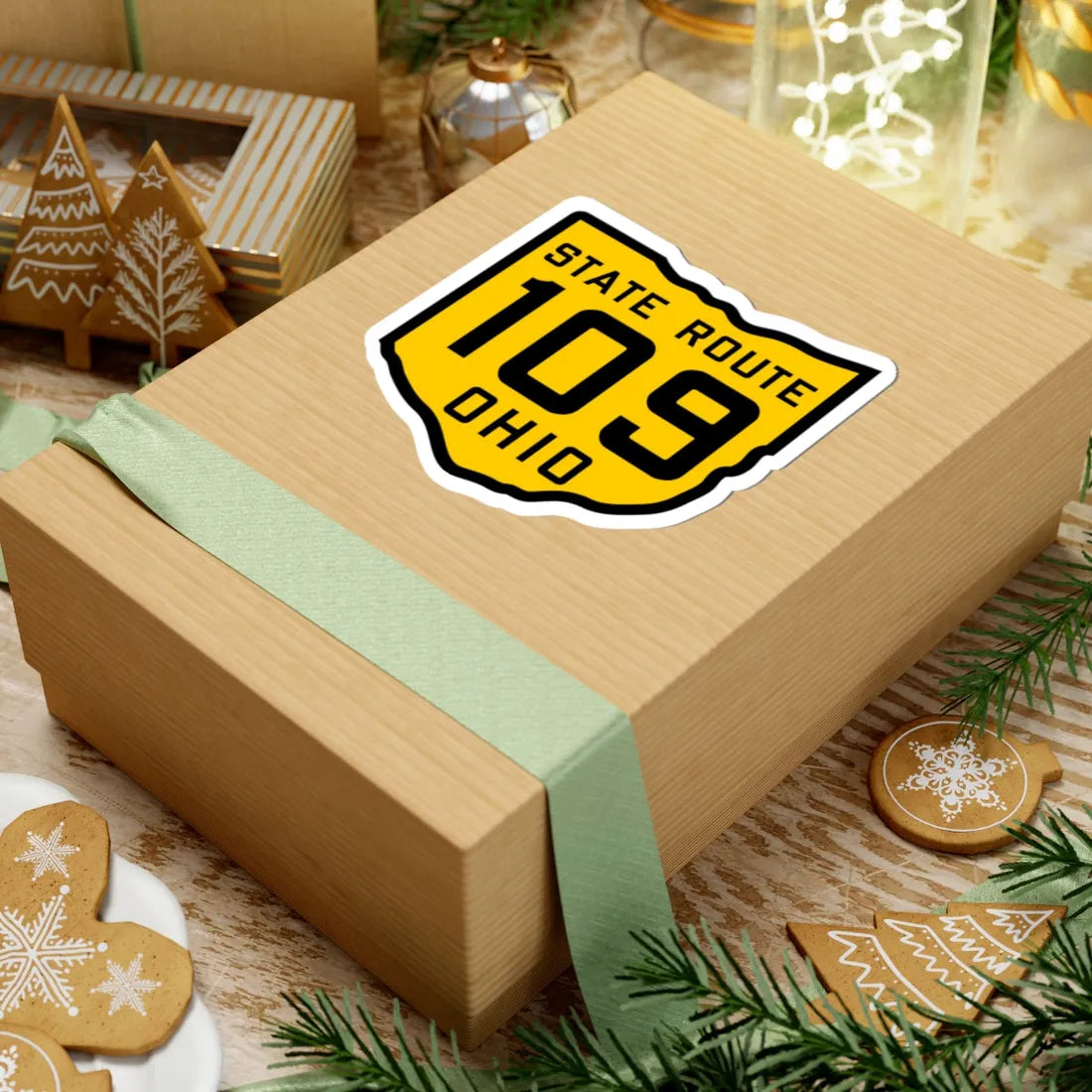 OH-109 1920 (Ohio) (Road Sign) STICKER Vinyl Kiss-Cut Decal - The Sticker Space