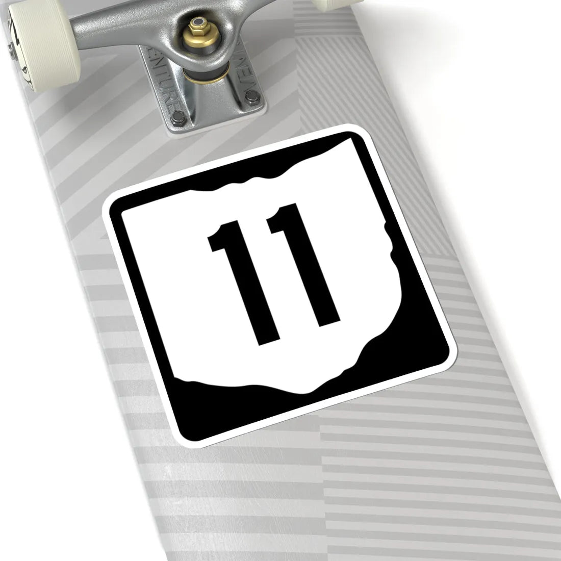 OH-11 (Ohio) (Road Sign) STICKER Vinyl Kiss-Cut Decal - The Sticker Space