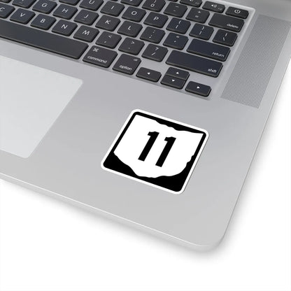 OH-11 (Ohio) (Road Sign) STICKER Vinyl Kiss-Cut Decal - The Sticker Space