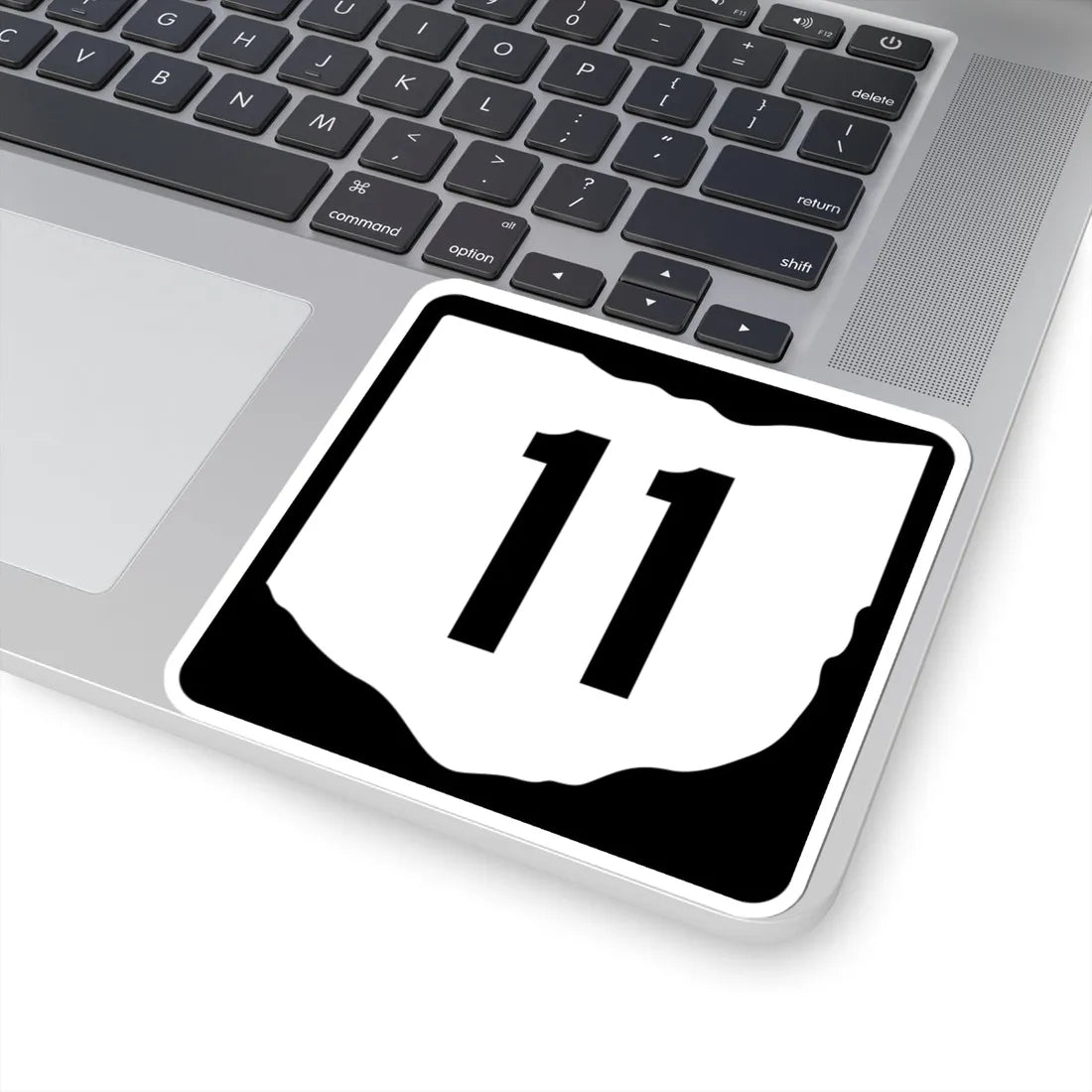 OH-11 (Ohio) (Road Sign) STICKER Vinyl Kiss-Cut Decal - The Sticker Space