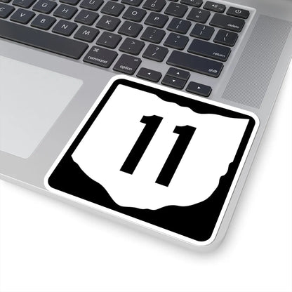 OH-11 (Ohio) (Road Sign) STICKER Vinyl Kiss-Cut Decal - The Sticker Space