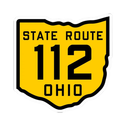 OH-112 1920 (Ohio) (Road Sign) STICKER Vinyl Kiss-Cut Decal - The Sticker Space