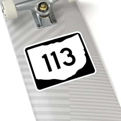 OH-113 (Ohio) (Road Sign) STICKER Vinyl Kiss-Cut Decal - The Sticker Space
