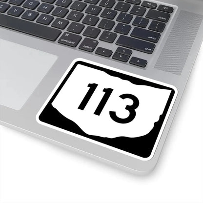 OH-113 (Ohio) (Road Sign) STICKER Vinyl Kiss-Cut Decal - The Sticker Space
