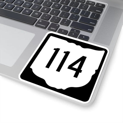 OH-114 1967 (Ohio) (Road Sign) STICKER Vinyl Kiss-Cut Decal - The Sticker Space