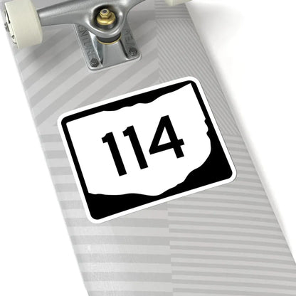 OH-114 (Ohio) (Road Sign) STICKER Vinyl Kiss-Cut Decal - The Sticker Space