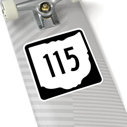 OH-115 1967 (Ohio) (Road Sign) STICKER Vinyl Kiss-Cut Decal - The Sticker Space