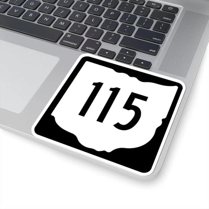 OH-115 1967 (Ohio) (Road Sign) STICKER Vinyl Kiss-Cut Decal - The Sticker Space