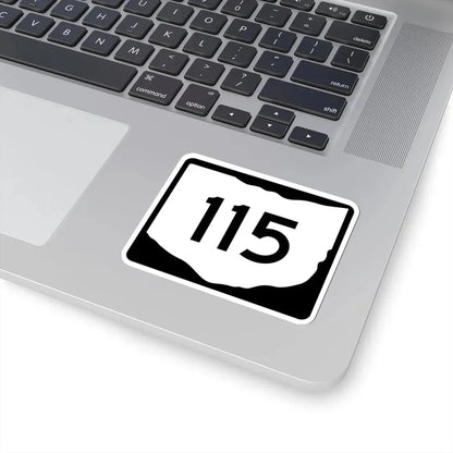 OH-115 (Ohio) (Road Sign) STICKER Vinyl Kiss-Cut Decal - The Sticker Space