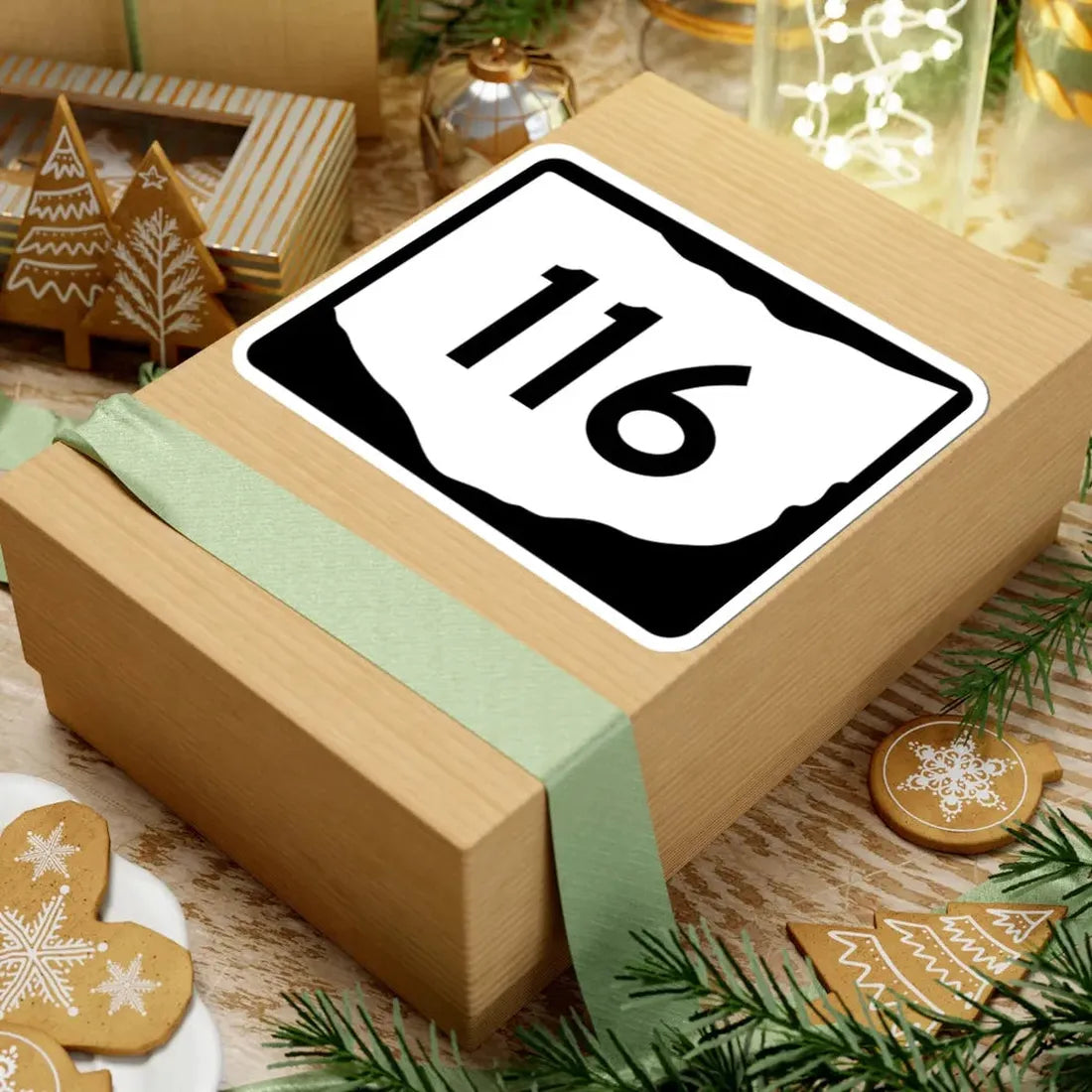 OH-116 (Ohio) (Road Sign) STICKER Vinyl Kiss-Cut Decal - The Sticker Space