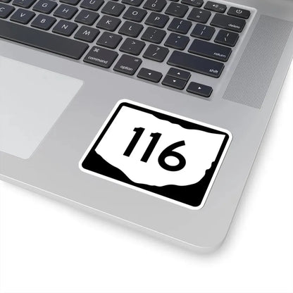 OH-116 (Ohio) (Road Sign) STICKER Vinyl Kiss-Cut Decal - The Sticker Space