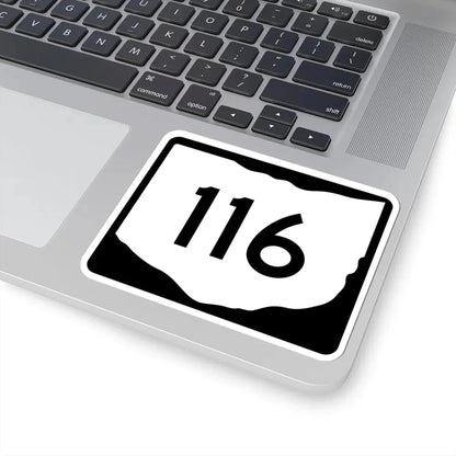 OH-116 (Ohio) (Road Sign) STICKER Vinyl Kiss-Cut Decal - The Sticker Space