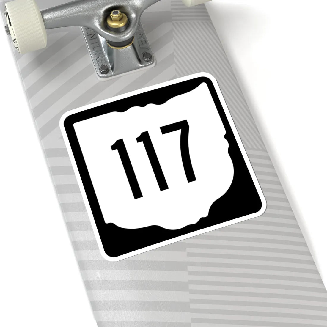 OH-117 1967 (Ohio) (Road Sign) STICKER Vinyl Kiss-Cut Decal - The Sticker Space