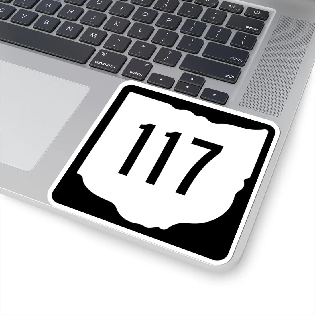 OH-117 1967 (Ohio) (Road Sign) STICKER Vinyl Kiss-Cut Decal - The Sticker Space