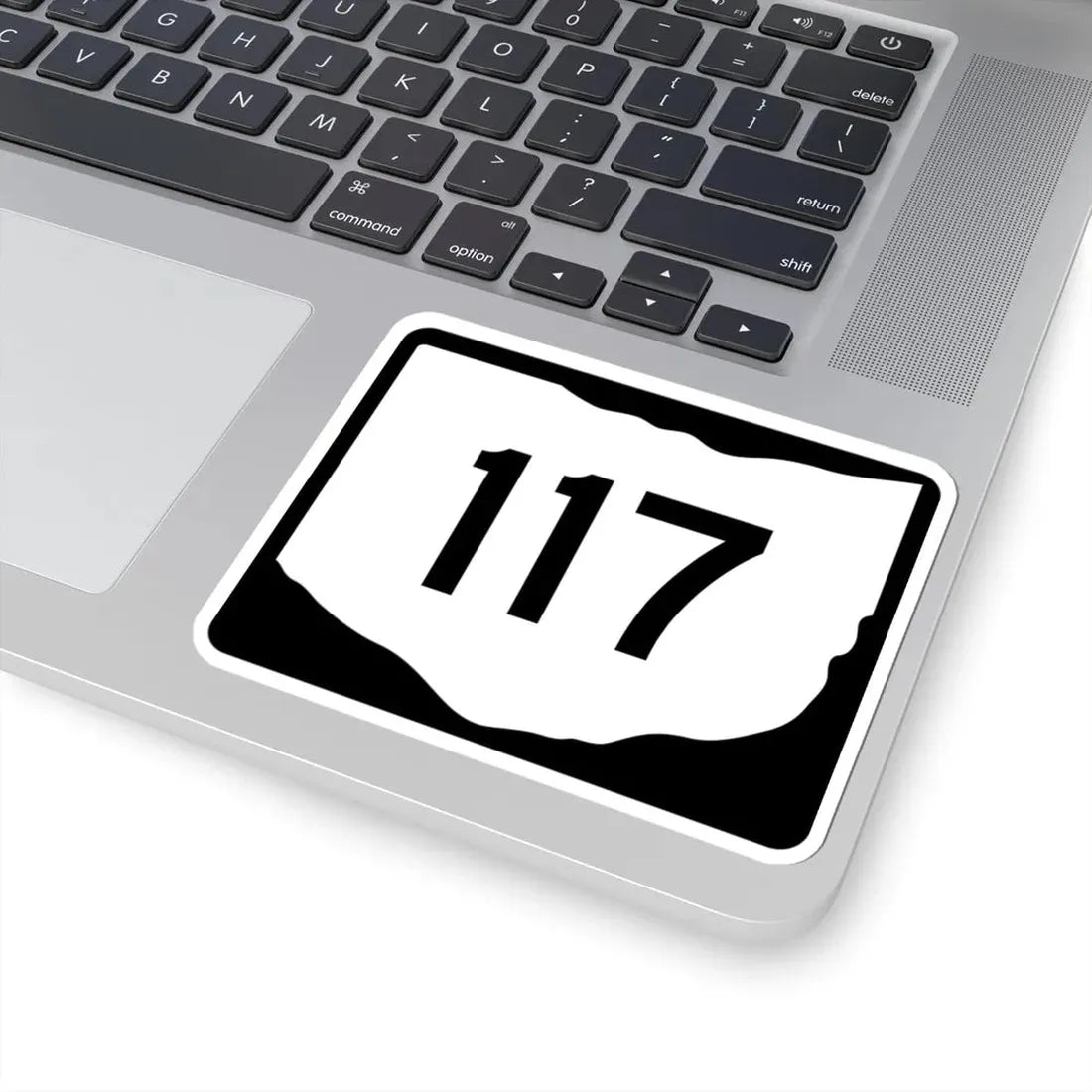 OH-117 (Ohio) (Road Sign) STICKER Vinyl Kiss-Cut Decal - The Sticker Space