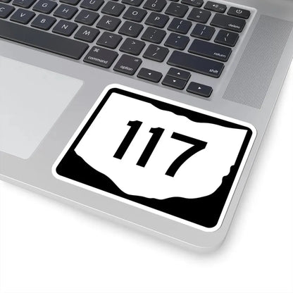 OH-117 (Ohio) (Road Sign) STICKER Vinyl Kiss-Cut Decal - The Sticker Space