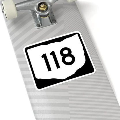OH-118 (Ohio) (Road Sign) STICKER Vinyl Kiss-Cut Decal - The Sticker Space