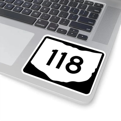 OH-118 (Ohio) (Road Sign) STICKER Vinyl Kiss-Cut Decal - The Sticker Space