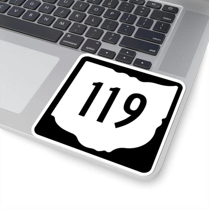 OH-119 1967 (Ohio) (Road Sign) STICKER Vinyl Kiss-Cut Decal - The Sticker Space