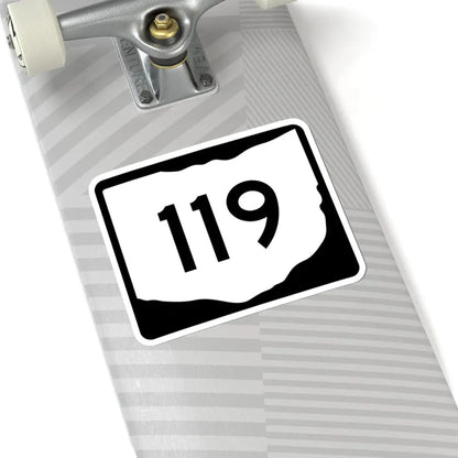 OH-119 (Ohio) (Road Sign) STICKER Vinyl Kiss-Cut Decal - The Sticker Space
