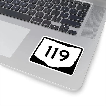 OH-119 (Ohio) (Road Sign) STICKER Vinyl Kiss-Cut Decal - The Sticker Space