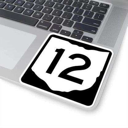 OH-12 (Ohio) (Road Sign) STICKER Vinyl Kiss-Cut Decal - The Sticker Space