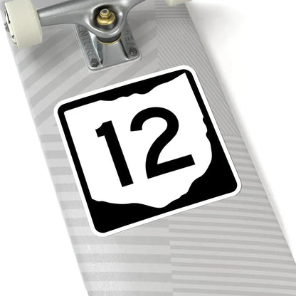 OH-12 (Ohio) (Road Sign) STICKER Vinyl Kiss-Cut Decal - The Sticker Space
