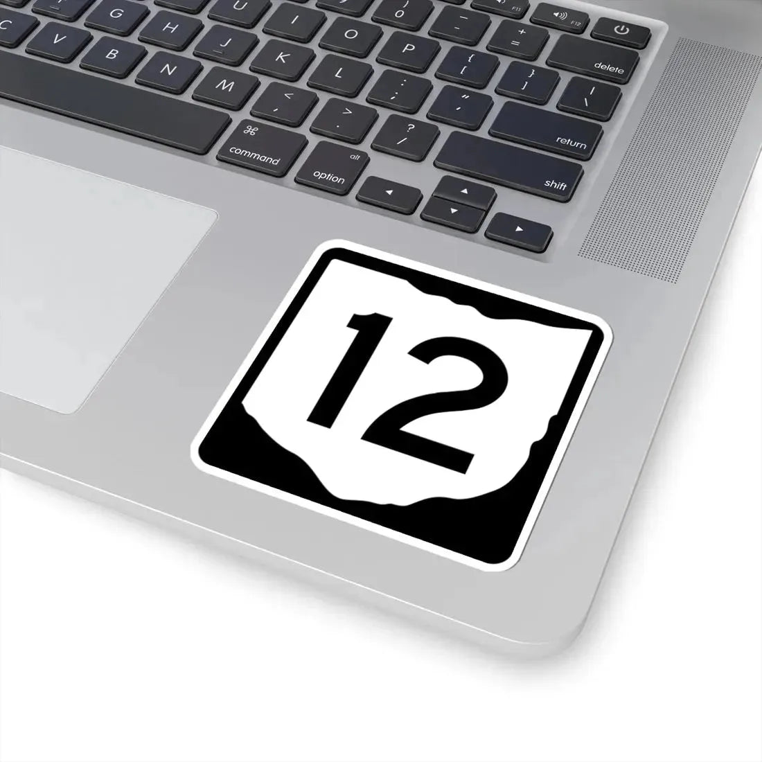 OH-12 (Ohio) (Road Sign) STICKER Vinyl Kiss-Cut Decal - The Sticker Space