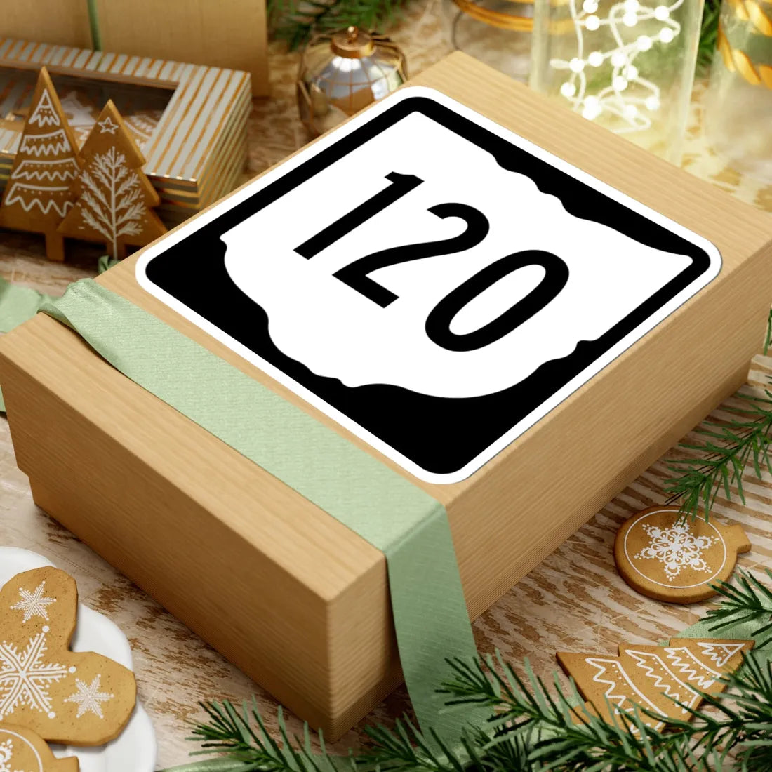 OH-120 1967 (Ohio) (Road Sign) STICKER Vinyl Kiss-Cut Decal - The Sticker Space