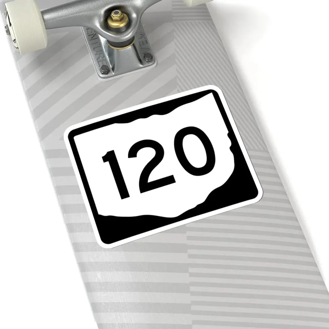 OH-120 (Ohio) (Road Sign) STICKER Vinyl Kiss-Cut Decal - The Sticker Space