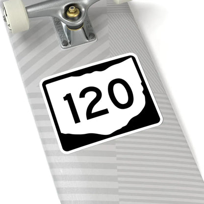 OH-120 (Ohio) (Road Sign) STICKER Vinyl Kiss-Cut Decal - The Sticker Space